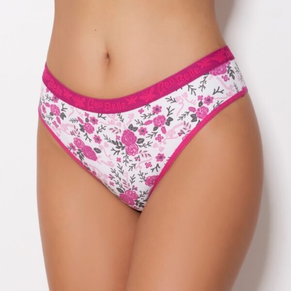 Tanga de Algodão Estampada e Cós - Image 4